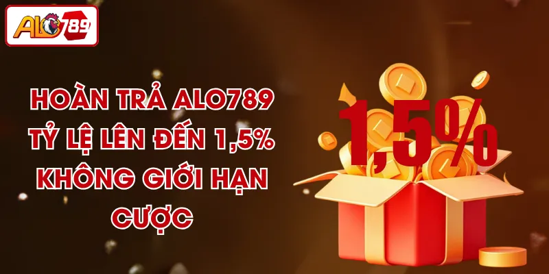 Hoàn Trả ALO789 - Tỷ Lệ Lên Đến 1,5% Không Giới Hạn Cược