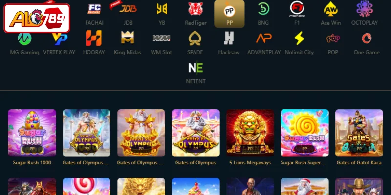 Khám phá sảnh slot thú vị tại ALO789