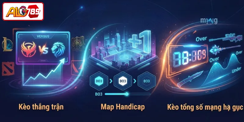 Những kèo Esports ALO789 thường gặp